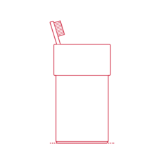 Objects Bathroom Sink Accessories Ikea Kalkgrund Toothbrush Holder Line Tracing Svg Vector, Free Vectors File